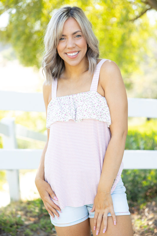 Alluring Ruffled Tank